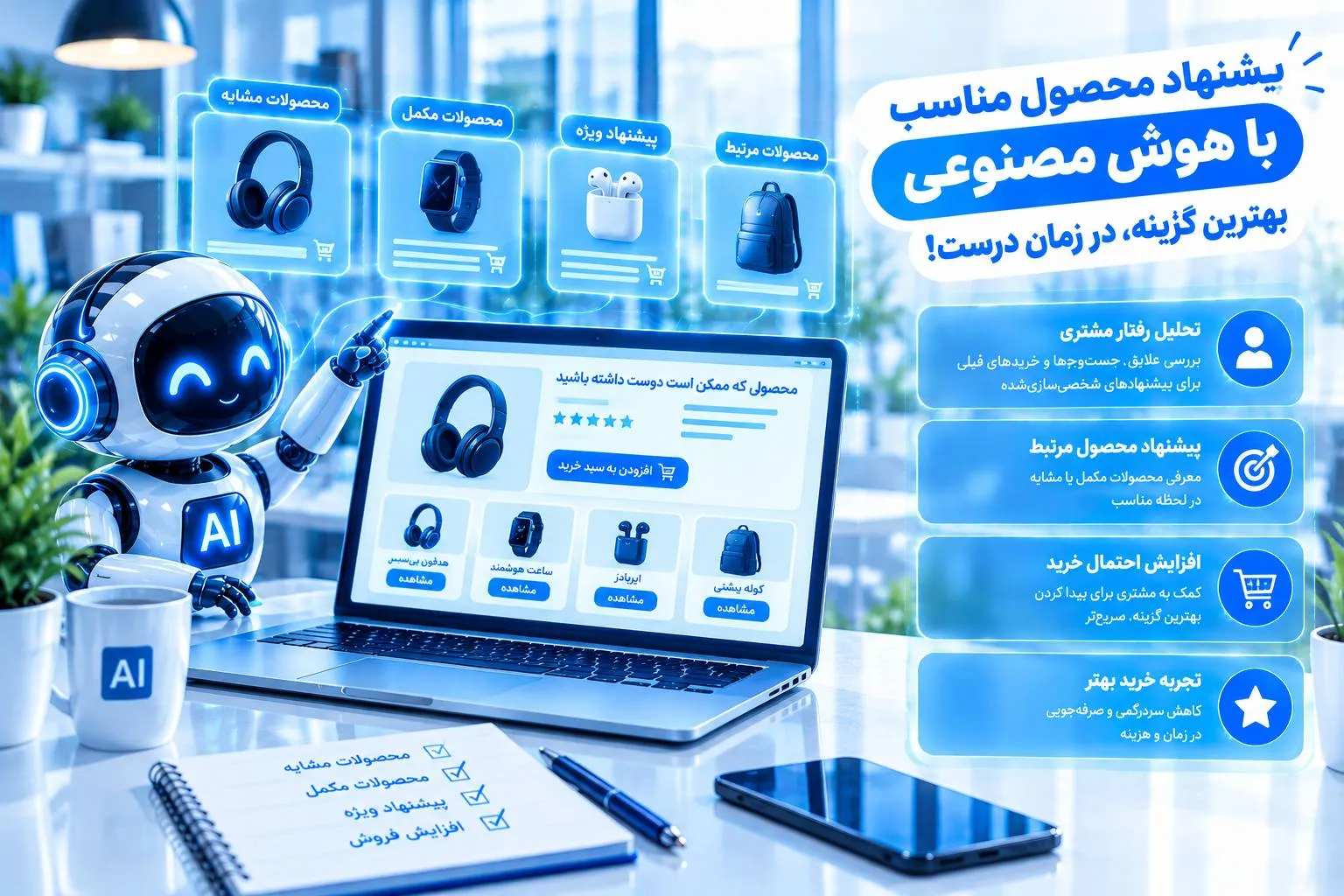 پیشنهاد محصول مناسب با هوش مصنوعی